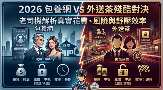 2026 包養網 VS 外送茶殘酷對決：老司機解析真實花費、風險與舒壓效率